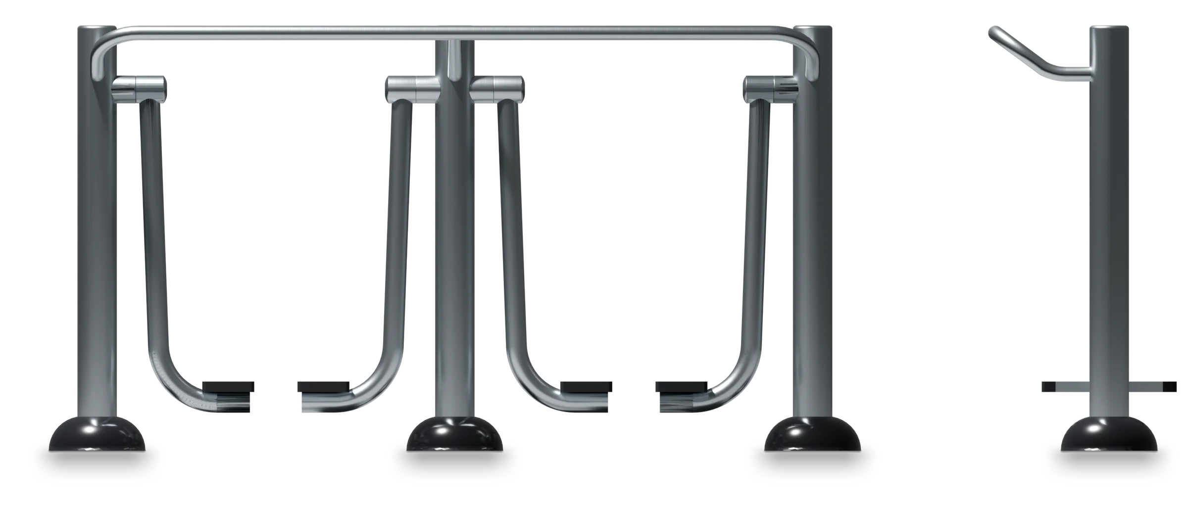 Double Walker - Stainless steel fitness equipment — Rendering